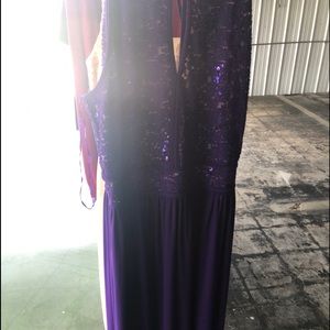 Long purple dress